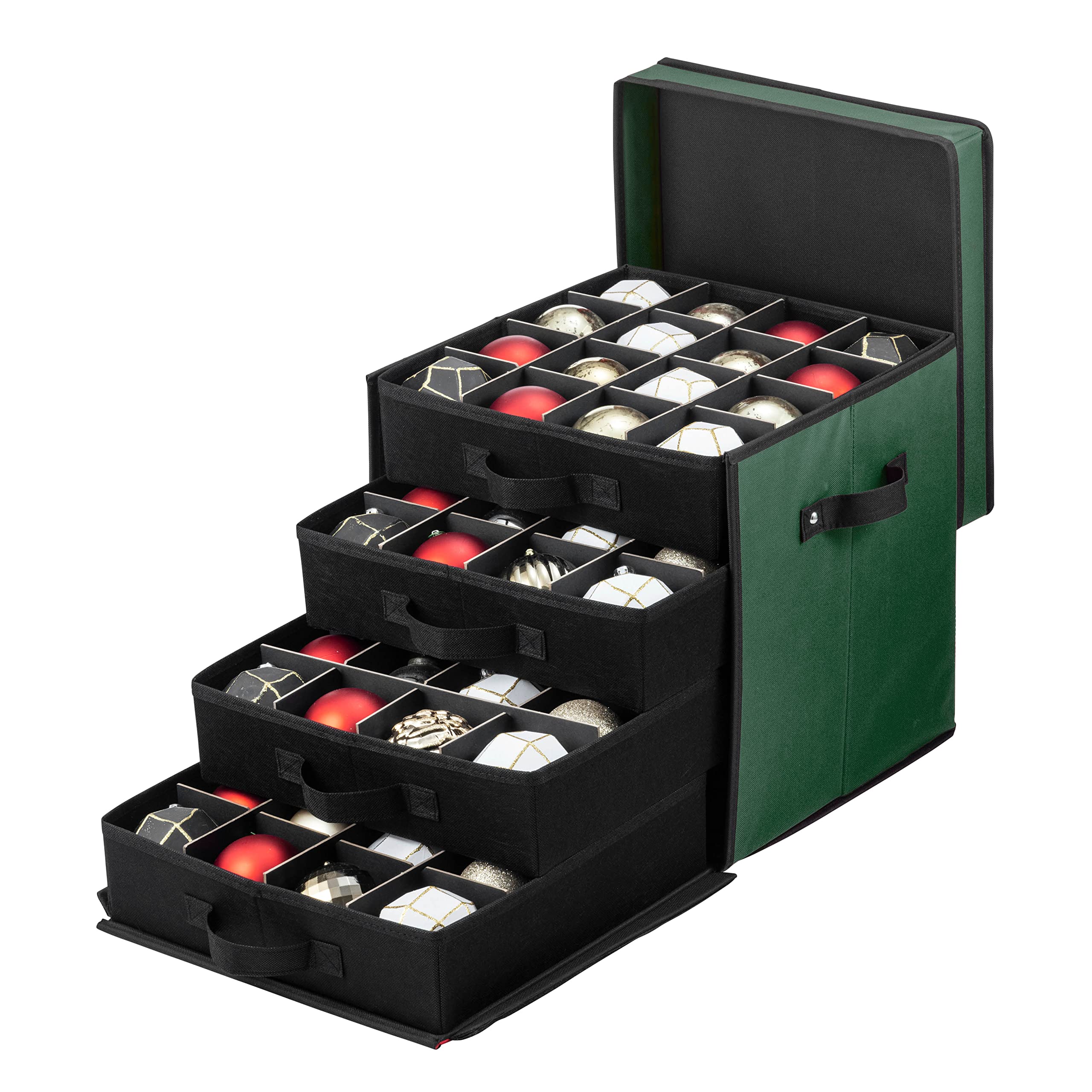 Amazon.com: ZOBER Christmas Ornament Storage Box - Stores 64 3